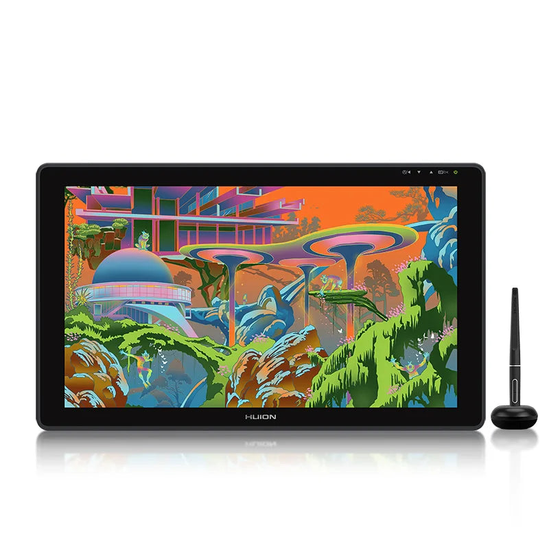 HUION Kamvas 22 Pen Display, 21.5” Screen with PW517 Stylus, Anti-Glare, and Adjustable Stand for Digital Artists.