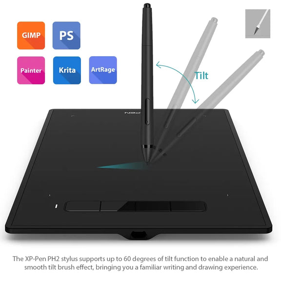 XP-Pen Star G960S Plus Drawing Tablet with 9x6 inch workspace, 8192 pressure levels, and USB connection for digital art and teaching