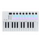 M-VAVE SMK-25 II MIDI Keyboard with 25 mini keys, 16 RGB backlit pads, and 8 assignable knobs for portable music production