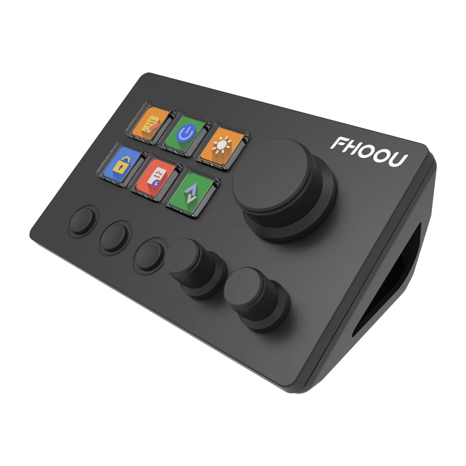 Mirabox N3 StreamDeck with 6 customizable LCD keys, designed for content creation and live streaming.