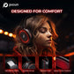 Picun G2 wireless gaming headset with 7.1 surround sound, low latency, retractable ENC mic, and multi-platform support