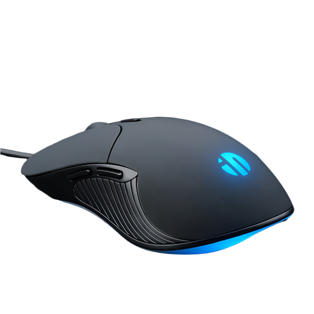 Wired Gaming Mouse - Silent, 6-Button, 4800 DPI, LED