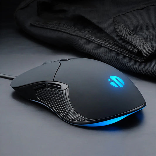 SDJZT Professional Wired Gaming Mouse with Silent Click, 6-Button, 4800 DPI, and 4-Color LED Breathing Light