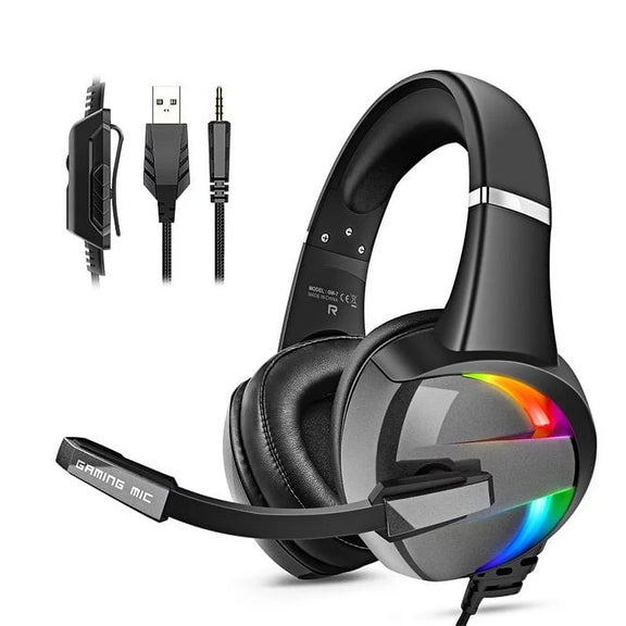 SEENDA RGB Gaming Headset with 50mm drivers, noise-canceling mic, and RGB lighting for an immersive gaming experience