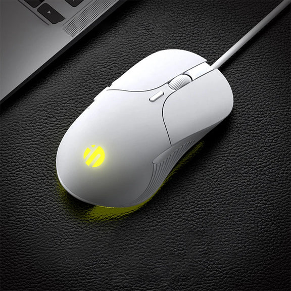 SDJZT Professional Wired Gaming Mouse with Silent Click, 6-Button, 4800 DPI, and 4-Color LED Breathing Light