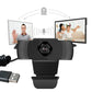 1080P Full HD Webcam with LED Fill Light and Integrated Microphone, USB Plug-and-Play for PC, Mac, and Laptop