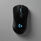 Logitech G703 LIGHTSPEED HERO Wireless Gaming Mouse with HERO 25K sensor and customizable RGB lighting.