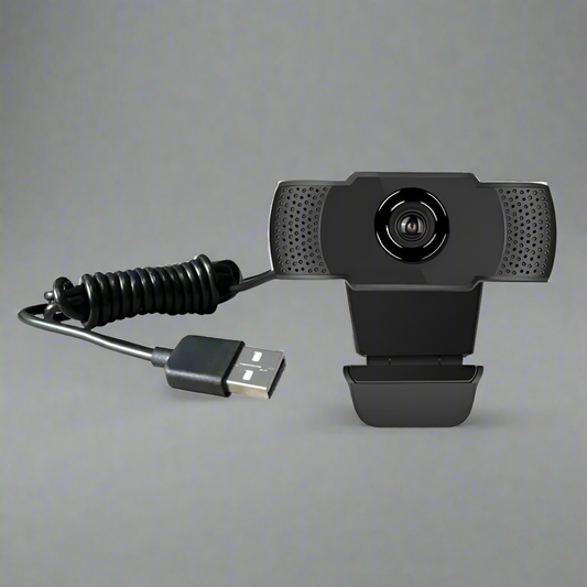 1080P HD Webcam - LED Light, Microphone & USB Plug-and-Play