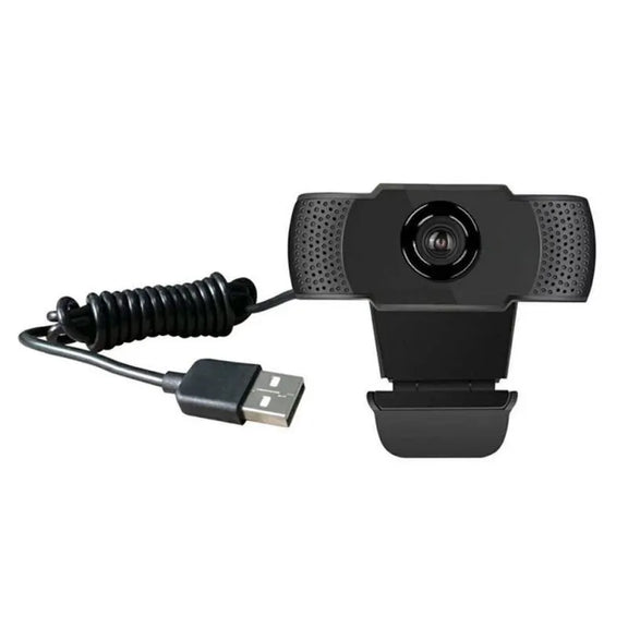 1080P Full HD Webcam with LED Fill Light and Integrated Microphone, USB Plug-and-Play for PC, Mac, and Laptop