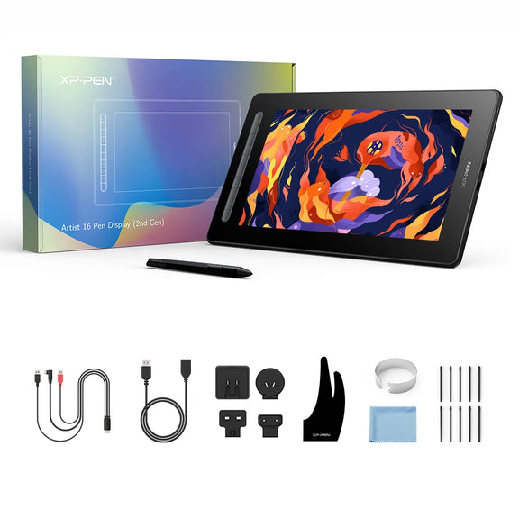 XP-Pen Artist 12 (2nd Gen) graphic tablet with X3 stylus and vibrant full-laminated display.