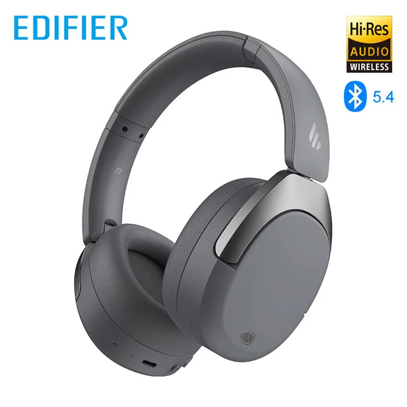 Edifier W830NB wireless over-ear headphones with active noise cancellation and Hi-Res audio certification.