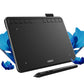 UGEE S640 graphic tablet with 8192 pressure levels, 5080 LPI resolution, and customizable hotkeys for drawing and designing.