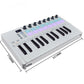 M-VAVE SMK-25 II MIDI Keyboard with 25 mini keys, 16 RGB backlit pads, and 8 assignable knobs for portable music production