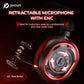 Picun G2 wireless gaming headset with 7.1 surround sound, low latency, retractable ENC mic, and multi-platform support