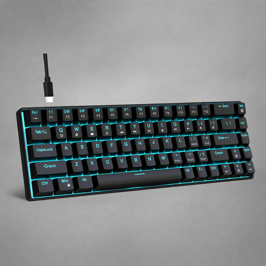 HXSJ 68-Key Mechanical Keyboard - Ergonomic, RGB Backlit