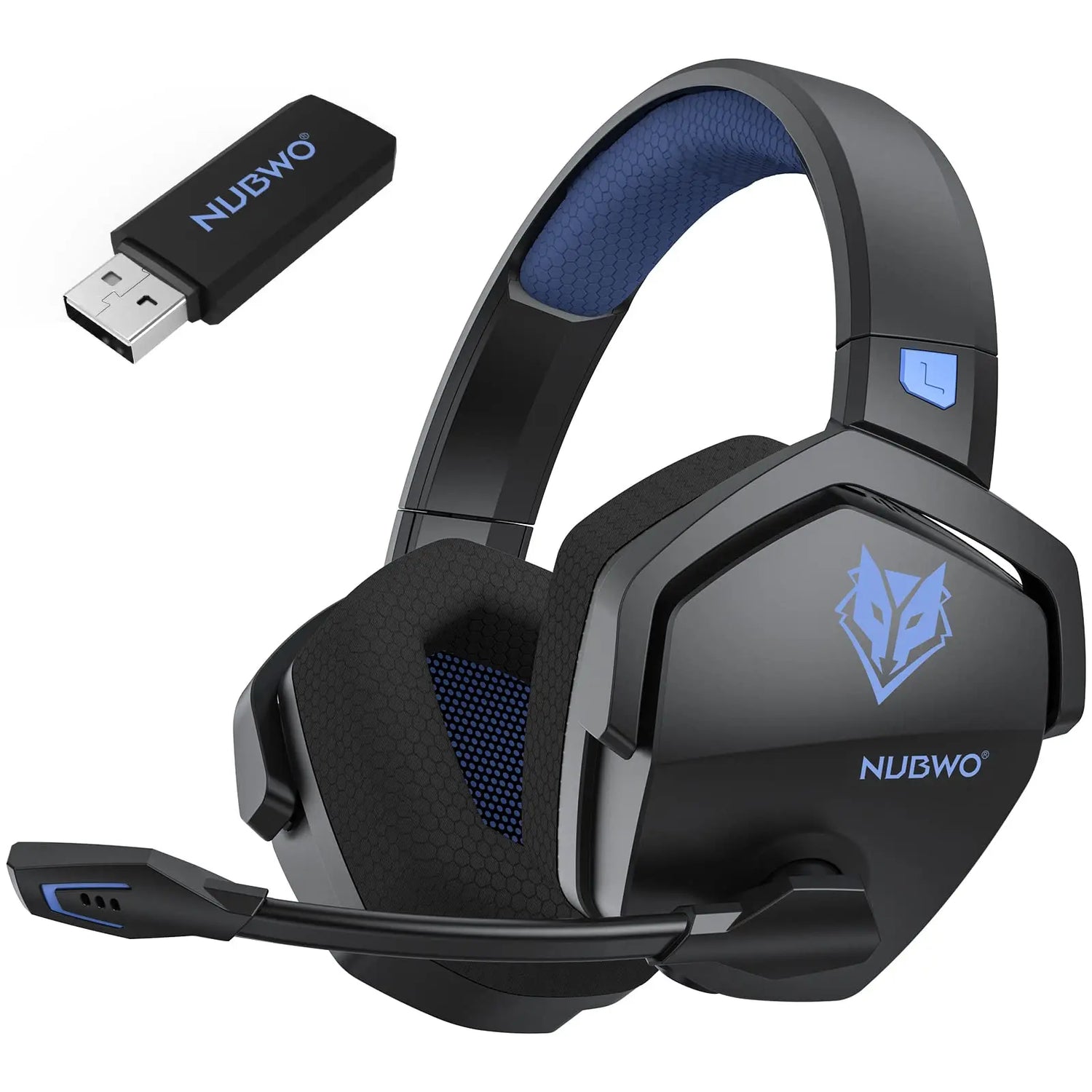 NUBWO G06 2.4GHz Wireless Bluetooth Gaming Headset with Active Noise Cancellation and Mic – Compatible with PS5, PS4, PC, Xbox.