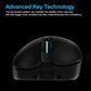 Logitech G703 LIGHTSPEED HERO Wireless Gaming Mouse with HERO 25K sensor and customizable RGB lighting.